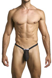 JUSTIN+SIMON Men's Underwear XSJBU02 Bulge Thongs Color Black