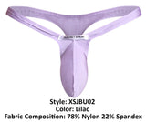 JUSTIN+SIMON Men's Underwear XSJBU02 Bulge Thongs Color Lilac