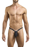 JUSTIN+SIMON XSJBU02 Bulge Thongs Color Peach Black
