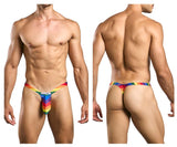 JUSTIN+SIMON Men's Underwear XSJBU02 Bulge Thongs Color Pride Flag