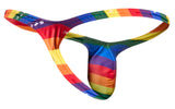 JUSTIN+SIMON Men's Underwear XSJBU02 Bulge Thongs Color Pride Flag