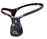 JUSTIN+SIMON Men's Underwear XSJBU02 Bulge Thongs Color Psycodelic