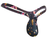 JUSTIN+SIMON Men's Underwear XSJBU02 Bulge Thongs Color Psycodelic