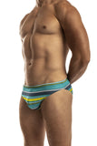 Multi Stripe Low Rise 1" Swimsuit