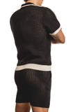 Matteo Crochet Knit Pull Over Shirt