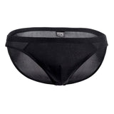 Magic Silk Men's Underwear 6606 Silk Briefs Color Black