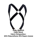 MaleBasics Men's Underwear DMBL05 DNGEON Crossback Harness Color Black