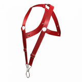 MaleBasics Men's Lingerie DMBL05 DNGEON Crossback Harness Color Cherry