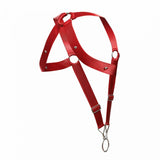 MaleBasics Men's Lingerie DMBL05 DNGEON Crossback Harness Color Cherry