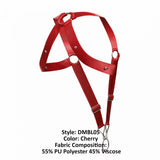 MaleBasics Men's Lingerie DMBL05 DNGEON Crossback Harness Color Cherry