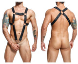 MaleBasics Men's Underwear DMBL07 DNGEON Cross Cockring Harness Color Black