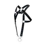 MaleBasics Men's Underwear DMBL07 DNGEON Cross Cockring Harness Color Black