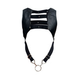 MaleBasics Men's Underwear DMBL08 DNGEON Croptop Cockring Harness Color Black