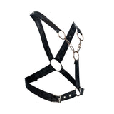 MaleBasics Men's Lingerie DMBL09 DNGEON Cross Chain Harness Color Black