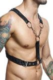 MaleBasics Men's Lingerie DMBL09 DNGEON Cross Chain Harness Color Black