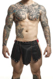 MaleBasics Men's Lingerie DMBL10 DNGEON Roman Skirt Color Black-Red