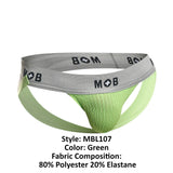 MaleBasics MBL107 MOB Classic Fetish Jock 3 Inches Jockstrap Color Green