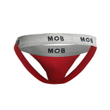 MaleBasics Men's Underwear MBL107 MOB Classic Fetish Jock 3 Inches Jockstrap Color Red