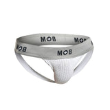 MaleBasics Men's Underwear MBL107 MOB Classic Fetish Jock 3 Inches Jockstrap Color White