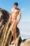 MaleBasics MBL27 Lace Thongs Color Red