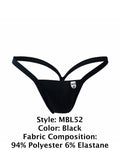 MaleBasics MBL52 Y Buns Thongs Color Black