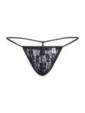 MaleBasics Men's Underwear MBL59 Lace G-String Color Black Lace