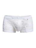 MaleBasics Men's Underwear MBL78 Lace Trunks Color White Lace