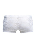 MaleBasics MBL78 Lace Trunks Color White Lace