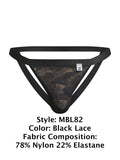 MaleBasics MBL82 Sexy Jockstrap Color Black Lace