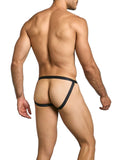 MaleBasics Men's Underwear MBL82 Sexy Jockstrap Color Black Mesh