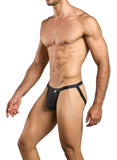 MaleBasics Men's Underwear MBL82 Sexy Jockstrap Color Black Mesh