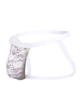 MaleBasics Men's Underwear MBL82 Sexy Jockstrap Color White Lace