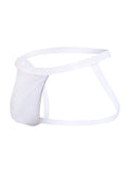 MaleBasics Men's Underwear MBL82 Sexy Jockstrap Color White Mesh