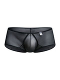 MaleBasics Men's Underwear MBL83 Loop Cheeky Trunks Color Black Mesh