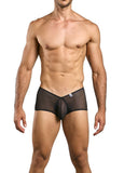 MaleBasics MBL83 Loop Cheeky Trunks Color Black Mesh