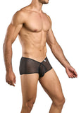 MaleBasics Men's Underwear MBL83 Loop Cheeky Trunks Color Black Mesh