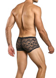 MaleBasics Men's Underwear MBL84 Classic Pouch Trunks Color Black Lace