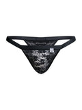 MaleBasics Men's Underwear MBL85 Y Sexy Thongs Color Black Lace
