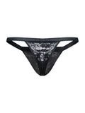 MaleBasics Men's Underwear MBL85 Y Sexy Thongs Color Black Lace