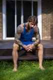 Male Power 110-11C Fishnet 2 Tank Top Color Royal