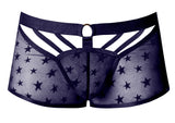 Male Power Men's Underwear 122-291 Love Star Short with Ring Color Purple