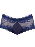 Male Power 127-280 Sassy Lace Mini Short Sheer Pouch Color Navy