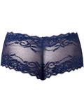 Male Power 127-280 Sassy Lace Mini Short Sheer Pouch Color Navy