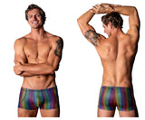 Male Power Men's Underwear 132-297 Pack N Play Pocket Short Color Rainbow