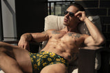 Male Power Men's Underwear 145-285 Petal Power Pouch Short Color Daisy Print