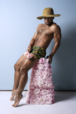 Male Power Men's Underwear 145-285 Petal Power Pouch Short Color Daisy Print