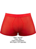 Male Power 145-307 Mesh 2 Mini Short Trunks Color Red