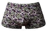Male Power Men's Underwear 148-303 Gridlocked Strappy Back Short Color Printed