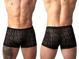 Male Power 150-305 Ripple Pouch Short Trunks Color Black
