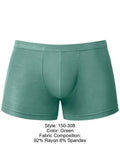 Male Power 150-308 Eco Cozy Pouch Short Trunks Color Green